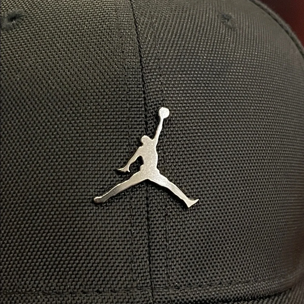 Nike Air Jordan Nylon Hat Cap black new One Size Adult Strap Back